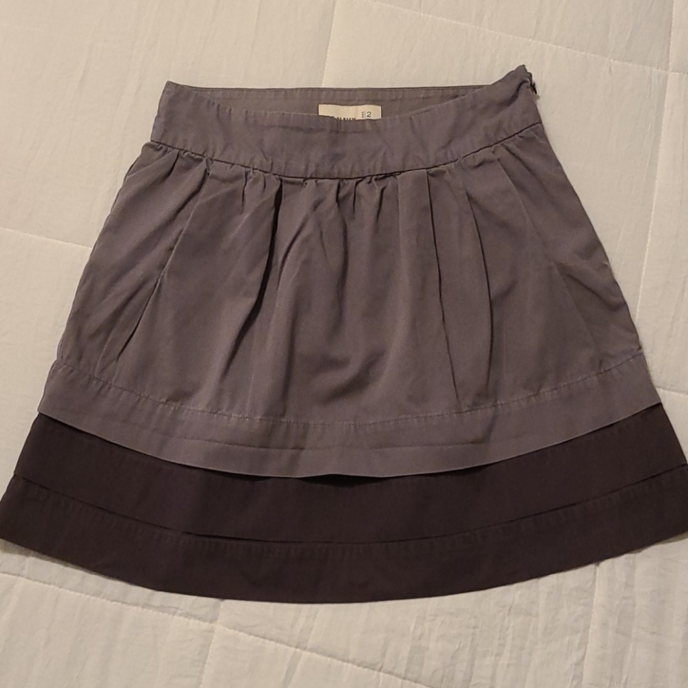 Purple 3 tier ruffle skirt
